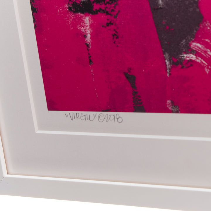TAKASHI MURAKAMI VIRGIL ABLOH Glance Past The Future 2018 3/300 White Framed