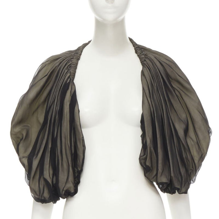 COMME DES GARCONS 1993 Vintage black voluminous shrug Cindy Sherman