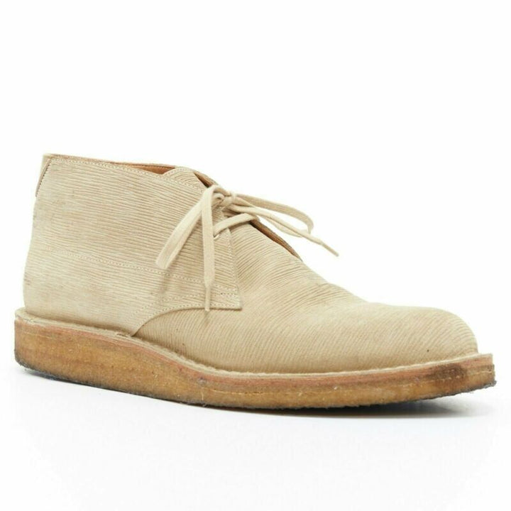 LOUIS VUITTON taupe sand epi suede crepe sole ankle desert boot UK5 EU39