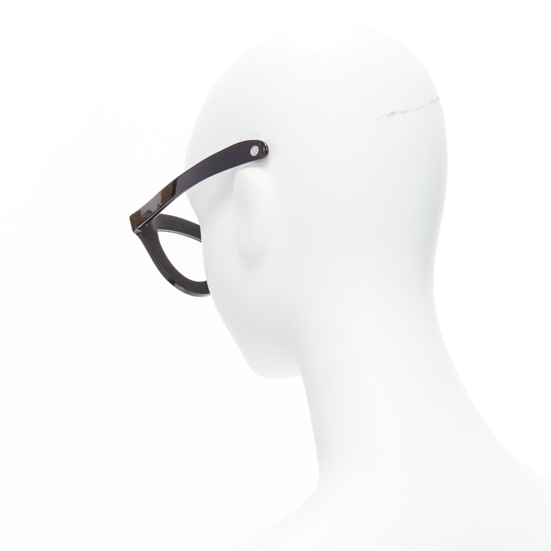 GENTLE MONSTER Pushbutton Swarovski Cat Eye black crystal sunglasses