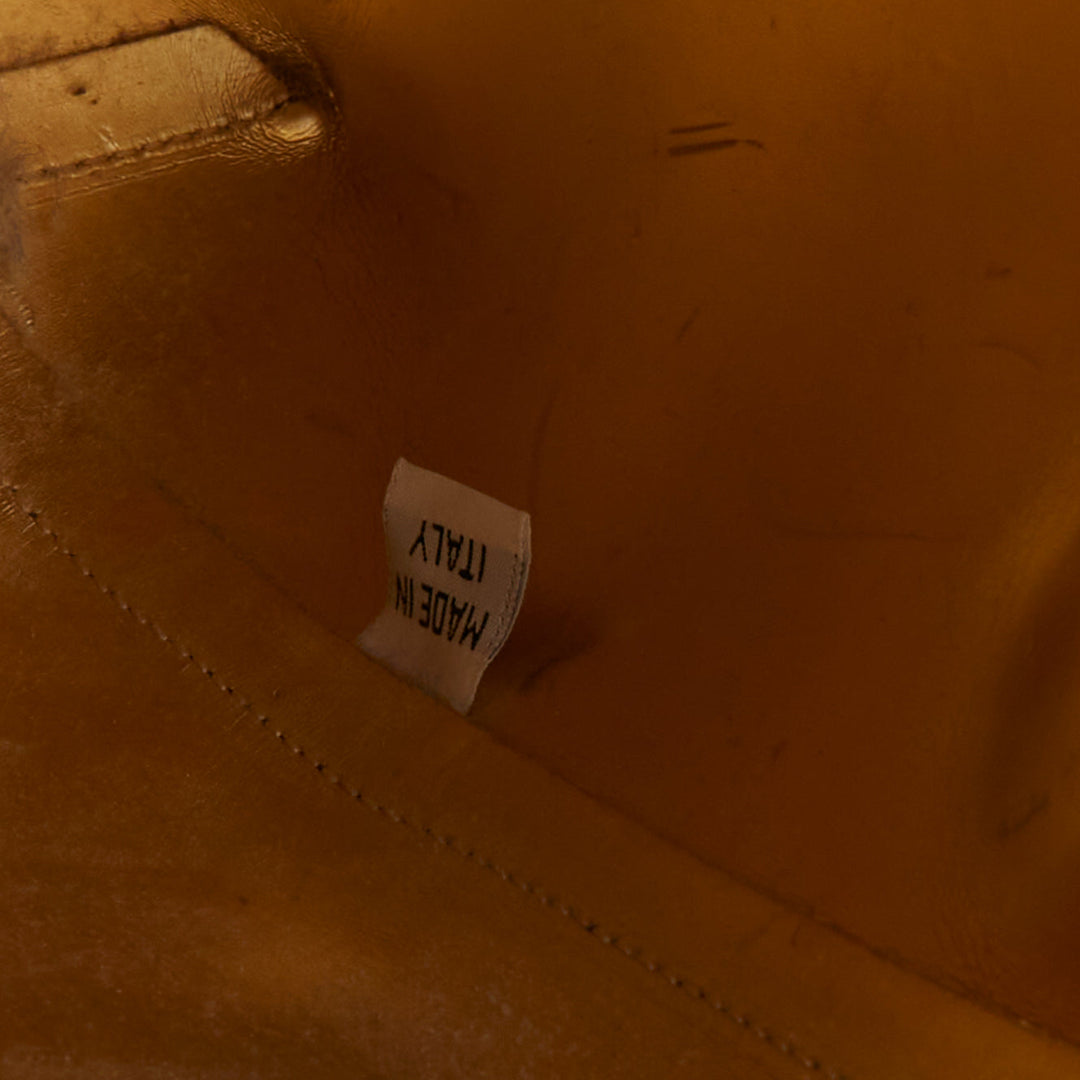 MANSUR GAVRIEL 2015 black smooth leather gold studs mini bucket bag