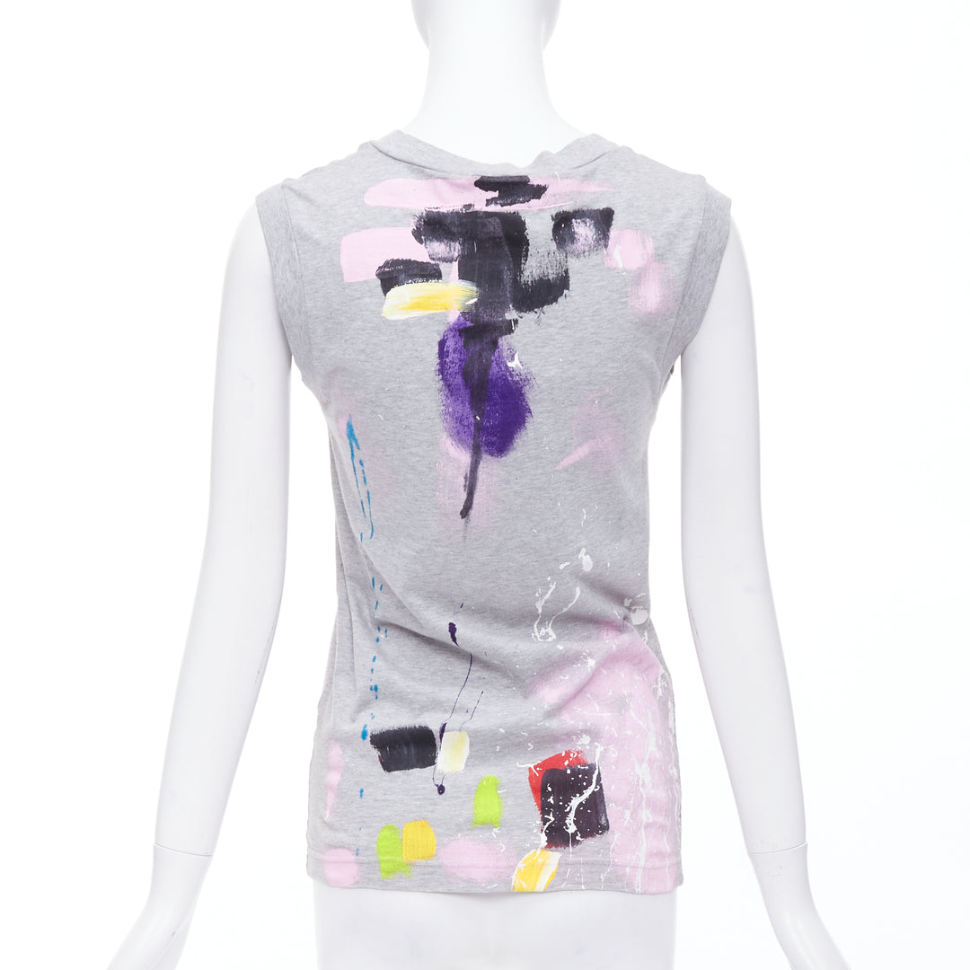 DOLCE GABBANA Liimited Edition 108/1500 hand painted tank top IT36 XXS