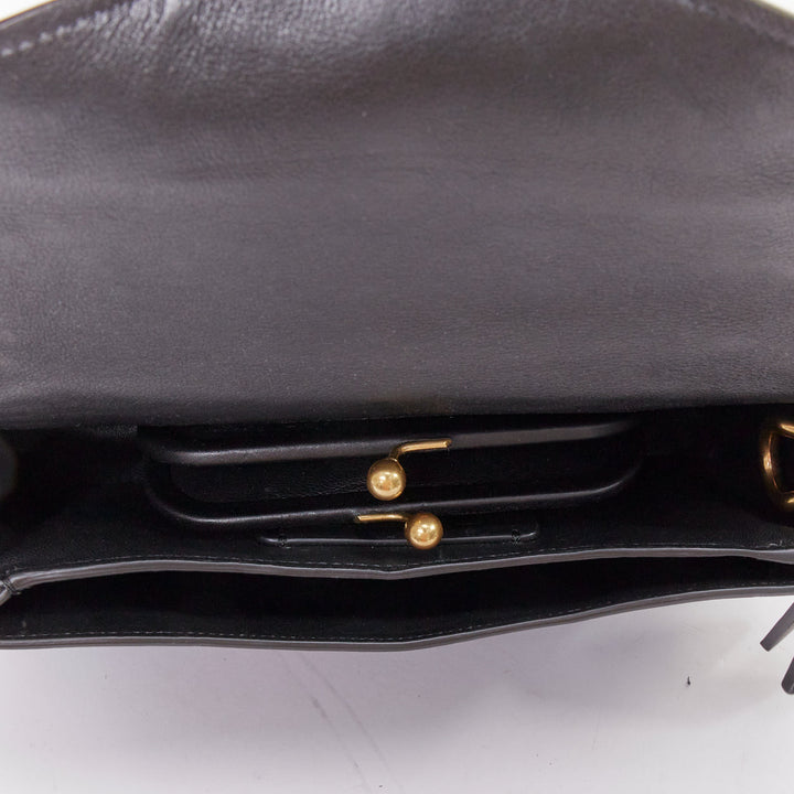 COACH RODARTE Courier multicolour floral applique leather chain crossbody bag