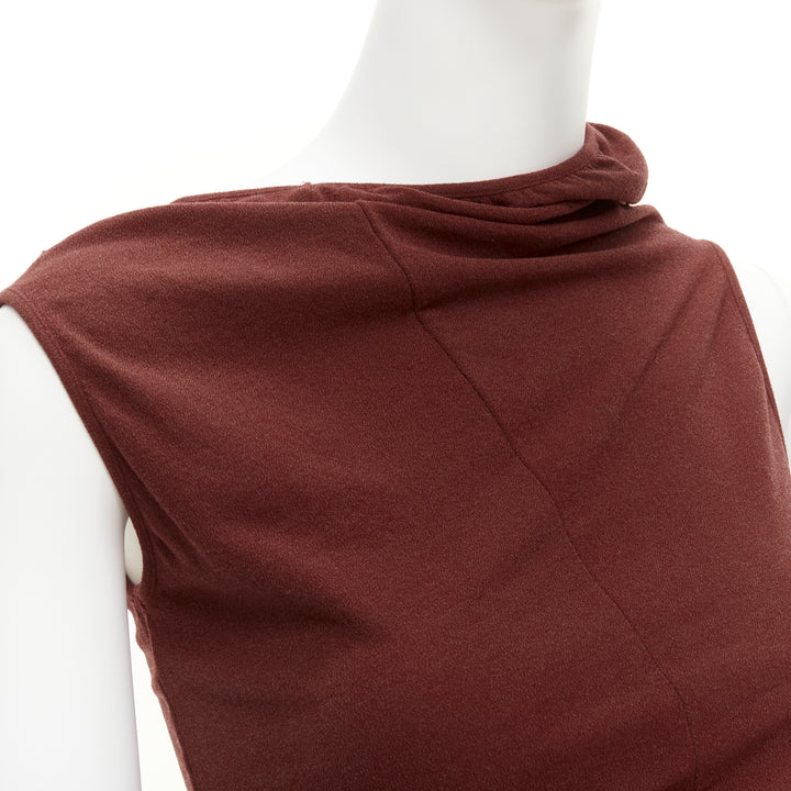 COMME DES GARCONS Vintage 1997 Lumps & Bumps red asymmetric top black skirt M