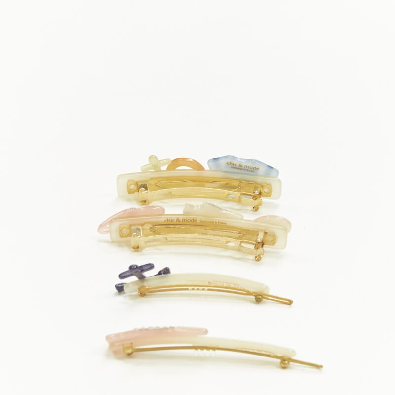 CHIC & MODE Alexandre Zouari sailor nautical tennis hair clip X4