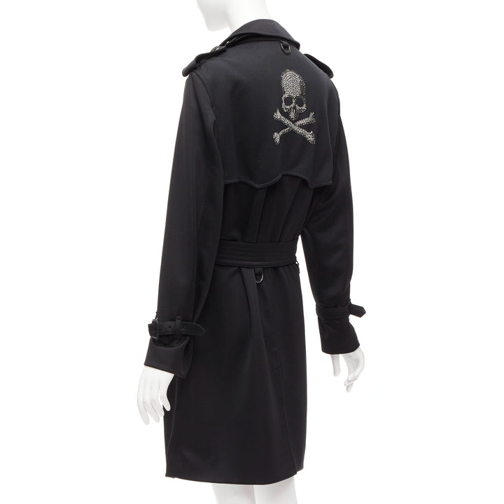 MASTERMIND JAPAN Aquascutum Limited Edition black crystal skull trench IT36 XXS