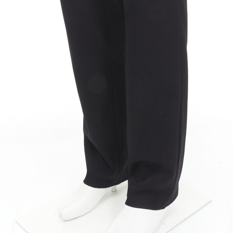 GIVENCHY 100% wool black straight leg trousers pants EU48 M