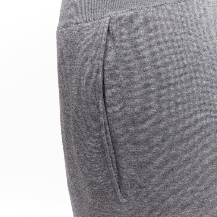 STELLA MCCARTNEY 2016 grey wool blend mid waist casual knitted pants IT36 XXS