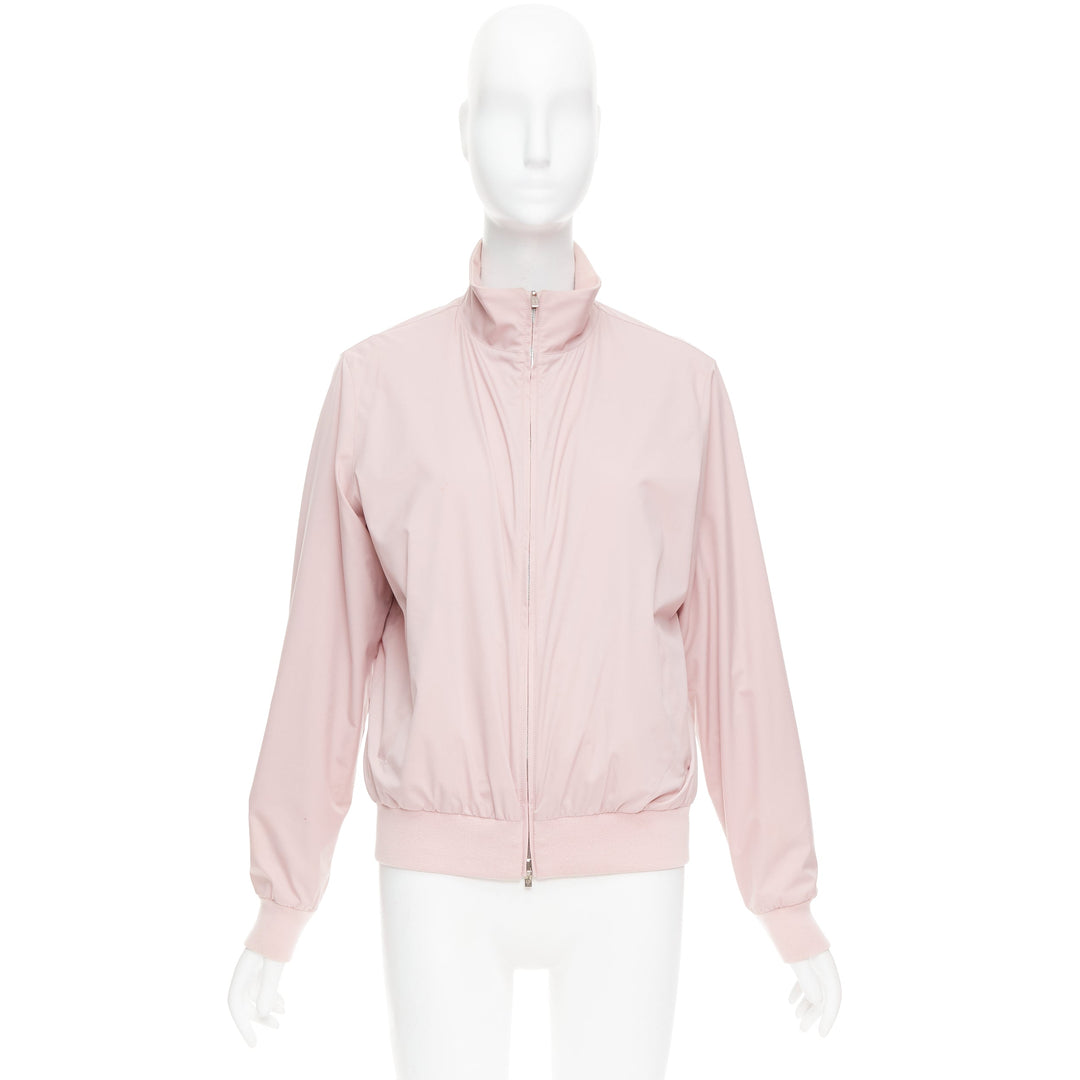 LORO PIANA Green Storm System Windjersey pink reversible bomber M