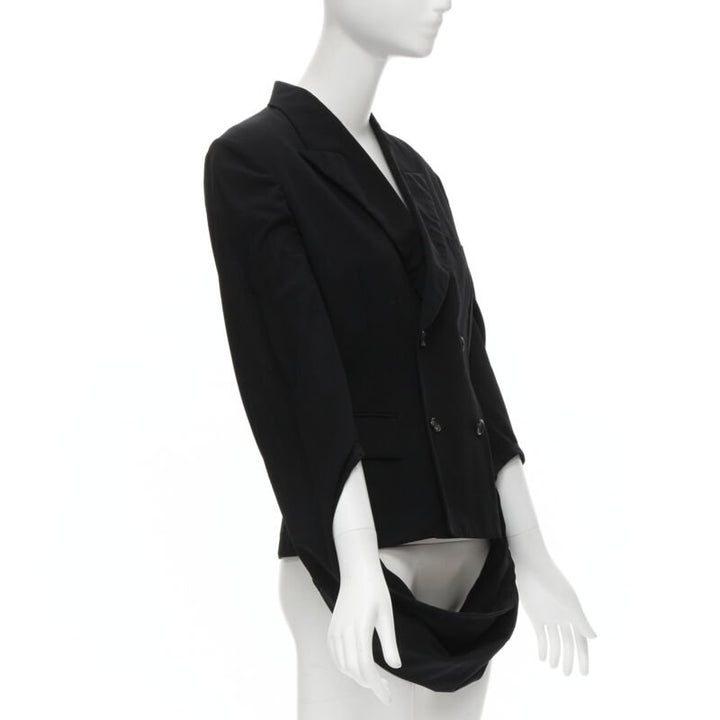 COMME DES GARCONS 1990 infinity loop sleeve double breasted blazer jacket S