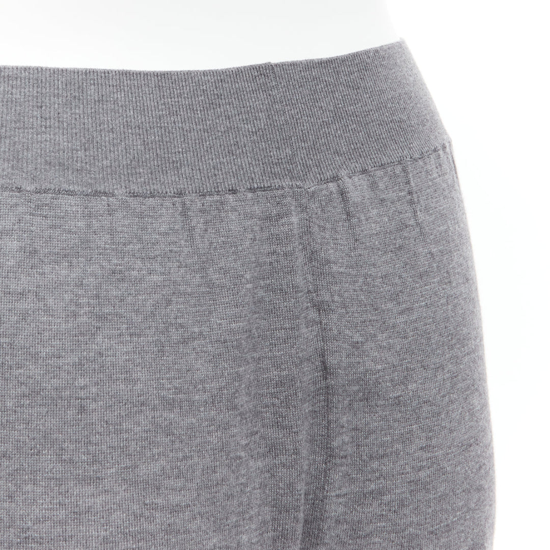 STELLA MCCARTNEY 2016 grey wool blend mid waist casual knitted pants IT36 XXS