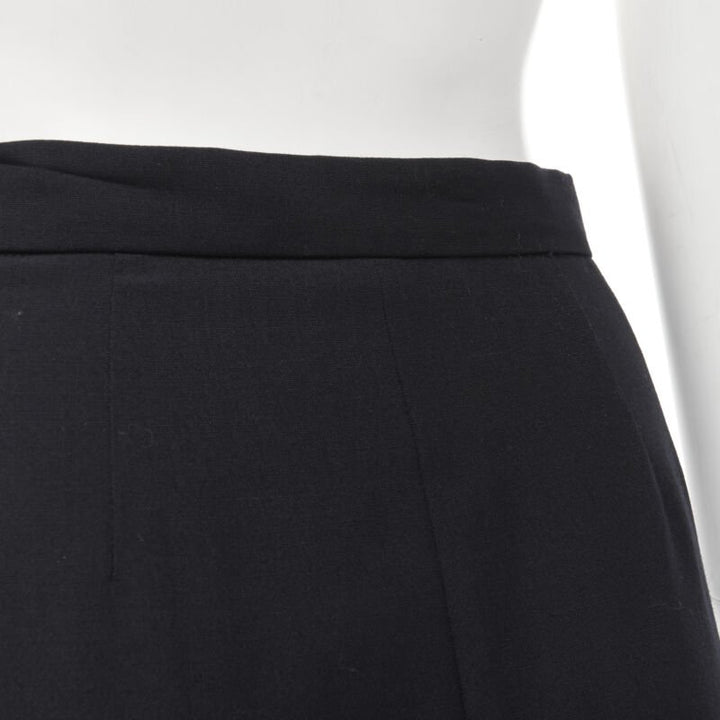 JUNYA WATANABE 1998 black pleated tiered hem pencil skirt S