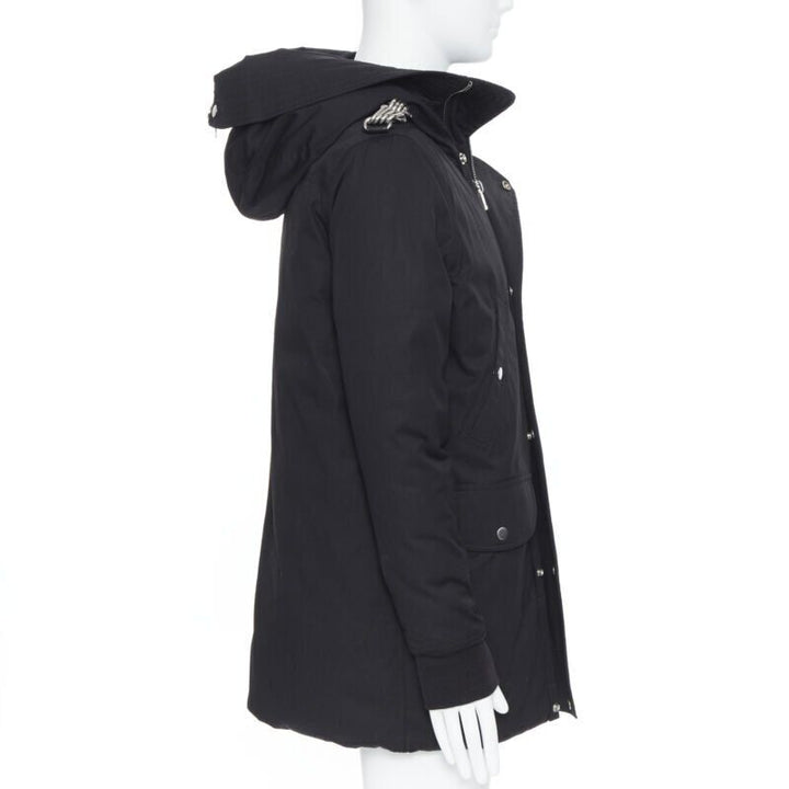 RICK OWENS 2019 Larry Jumbo Parka chained goose down padded puffer IT40 S
