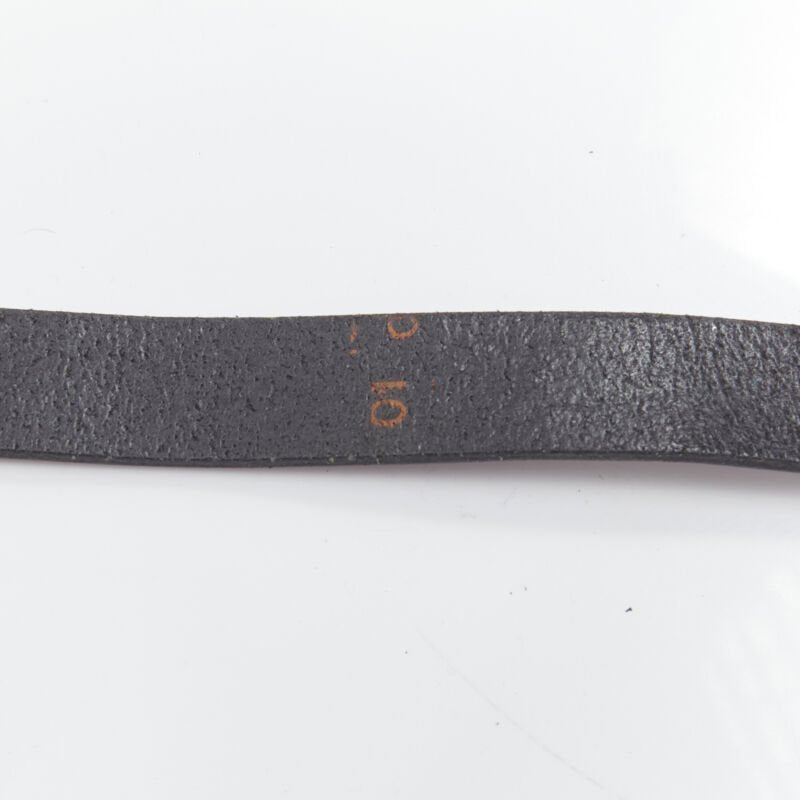 DSQUARED2 2005 gold pink crystal embellsihed crab black leather belt
