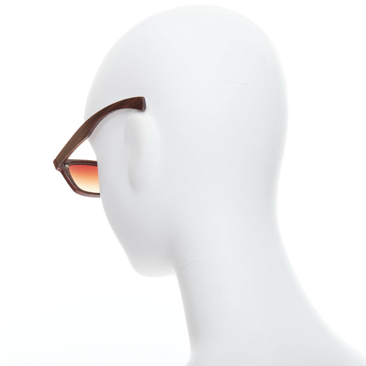 GOLD & WOOD B08.2 brown wood ombre lens spring sunglasses