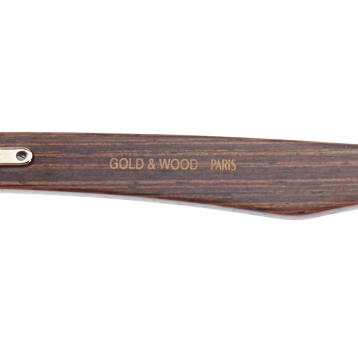 GOLD & WOOD B08.2 brown wood ombre lens spring sunglasses
