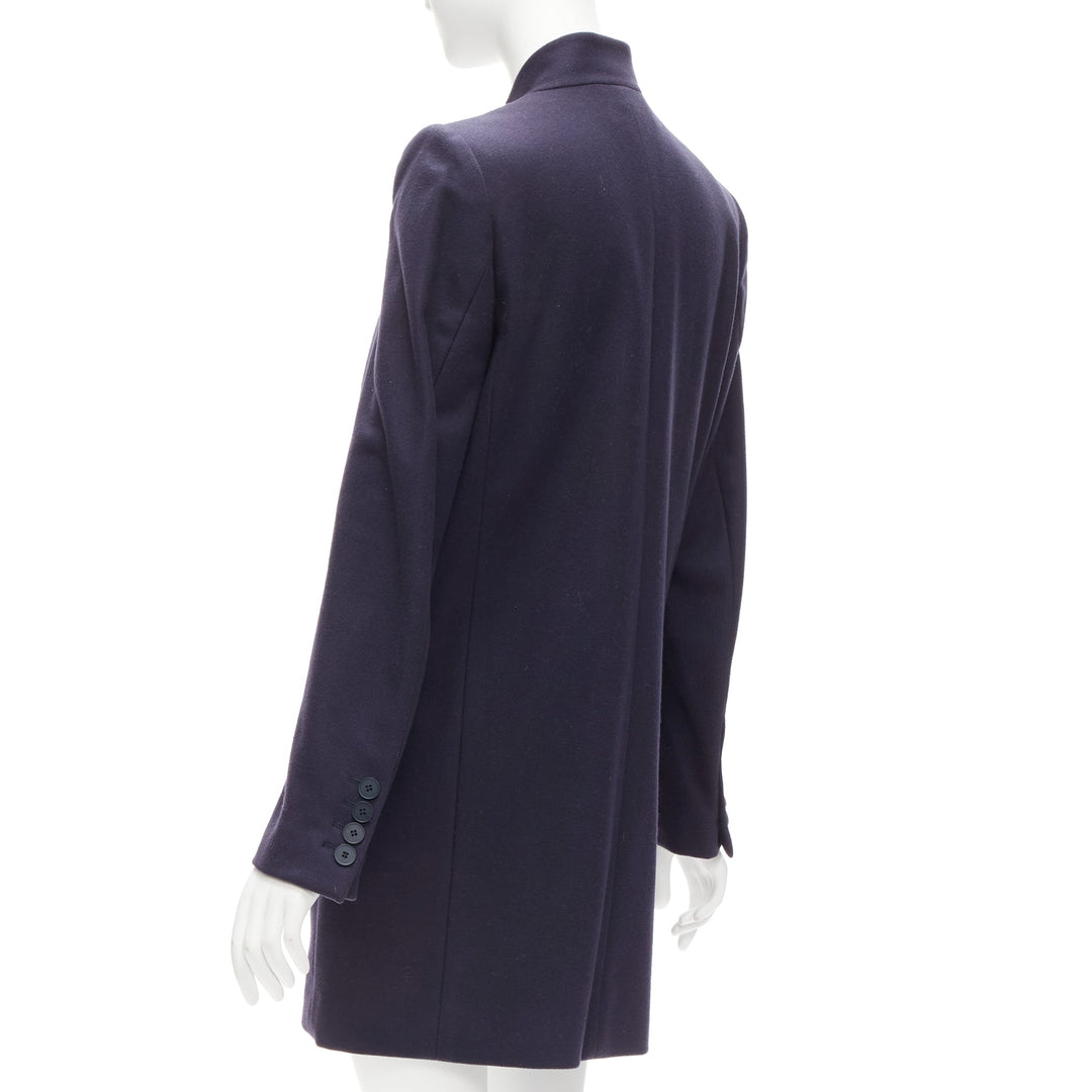 STELLA MCCARTNEY 2013 Bryce navy wool cashmere longline blazer coat IT42 M