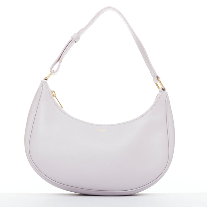 CELINE 2021 Ava lavender purple calfskin leather half moon shoulder bag