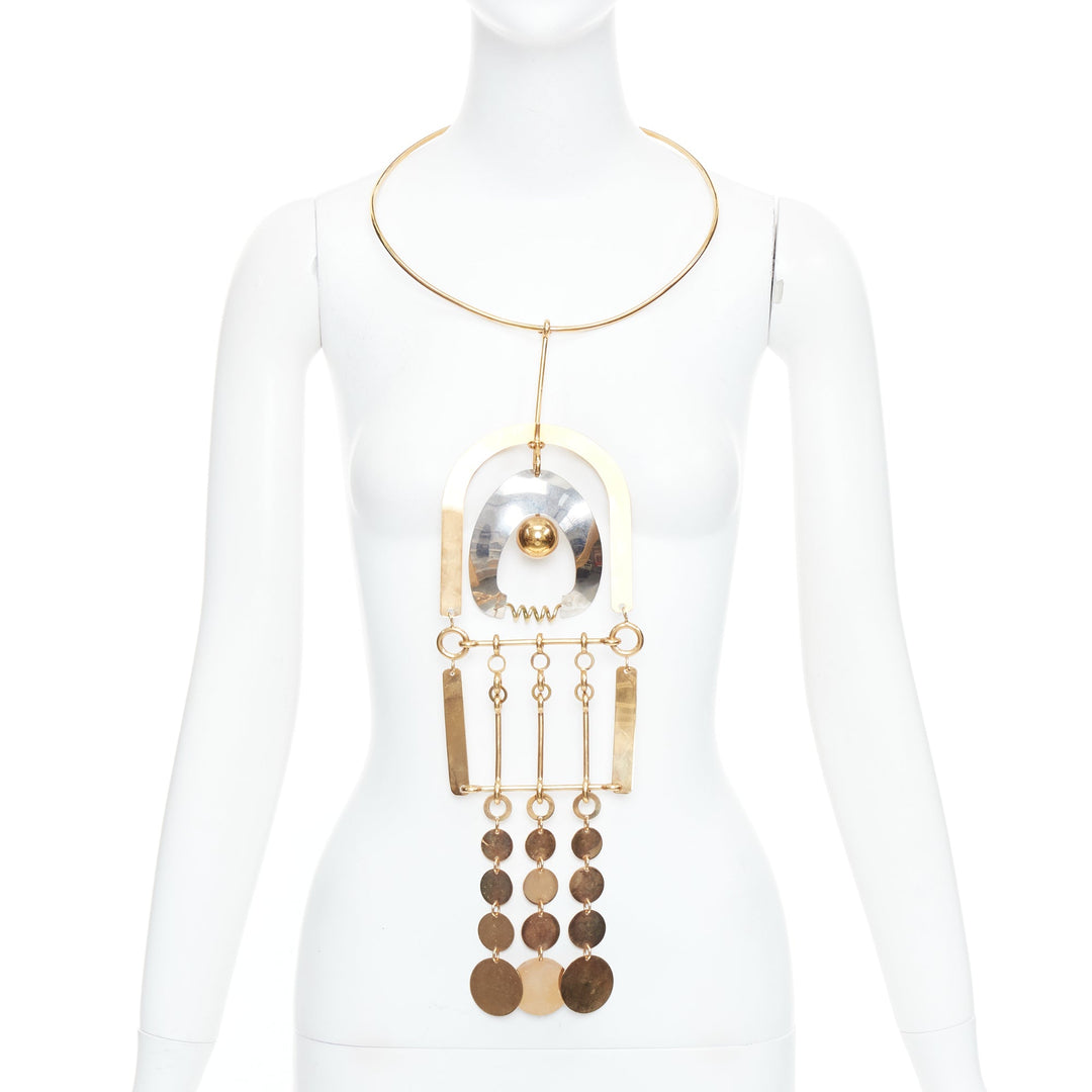 rare MAISON MARGIELA John Galliano Runway tribal statement collar necklace
