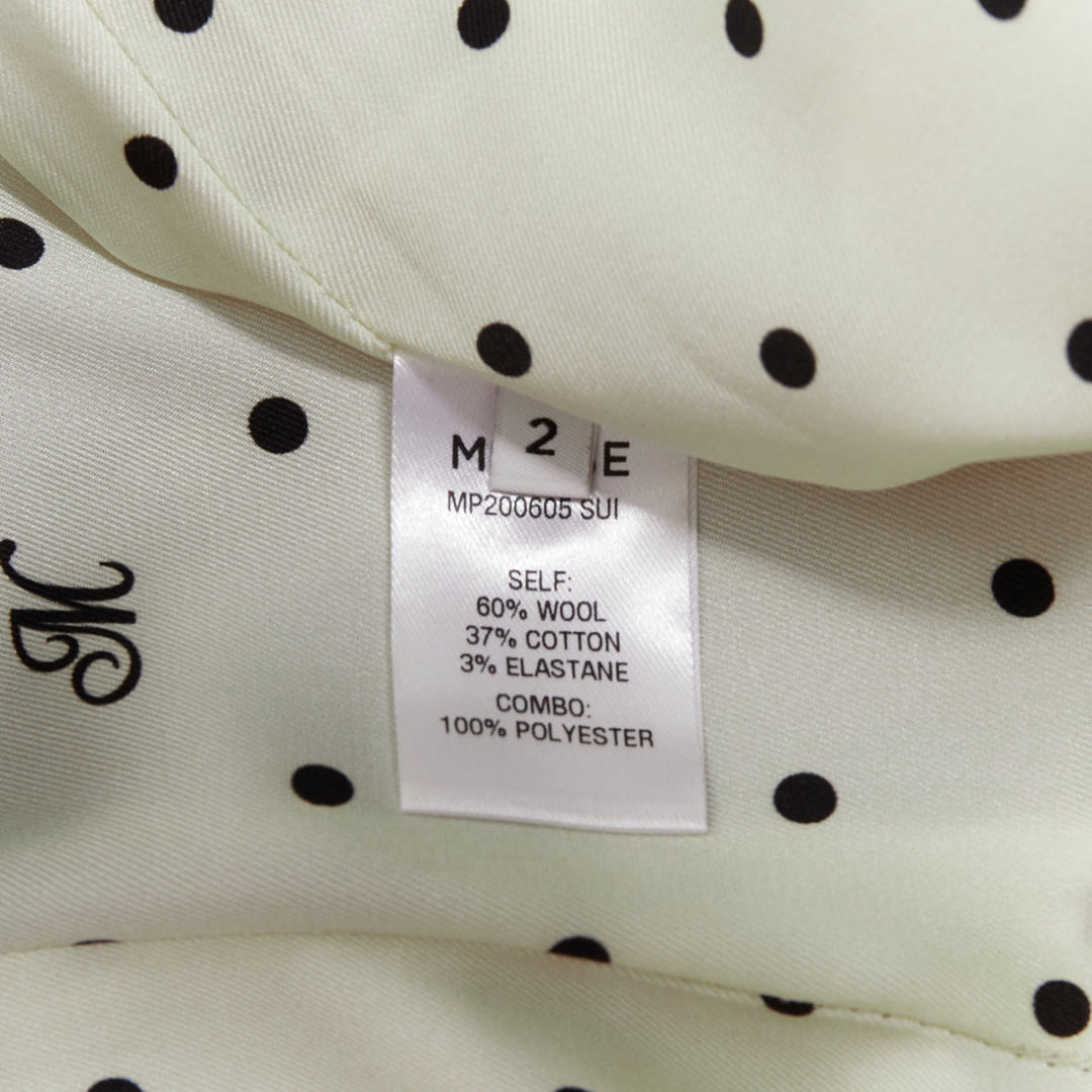 MONSE grey wool cotton blend exposed pocket deconstructed skirt US2 S