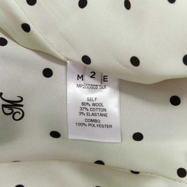 MONSE grey wool cotton blend exposed pocket deconstructed skirt US2 S