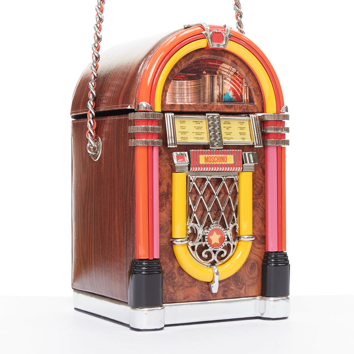 rare MOSCHINO 2022 Runway Jeremy Scott Diner Jukebox crossbody bag
