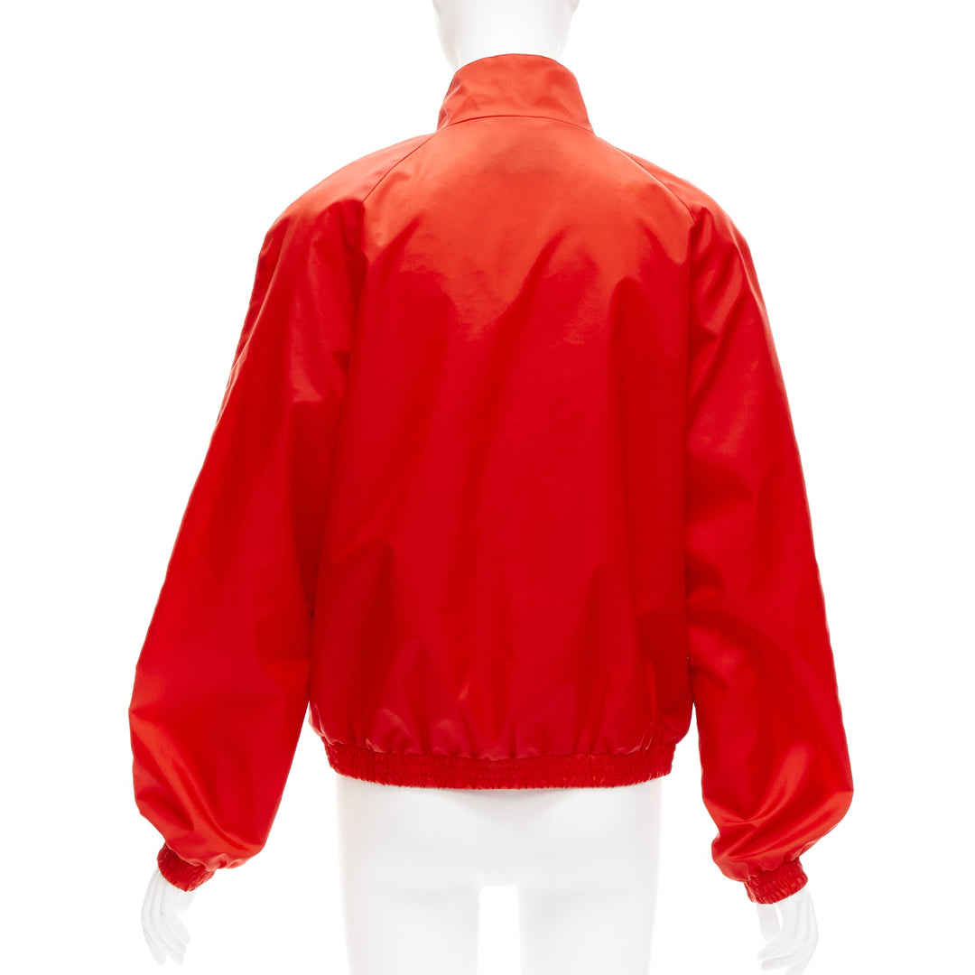 GUCCI 2020 Script logo red blue nylon track coach jacket IT44 L