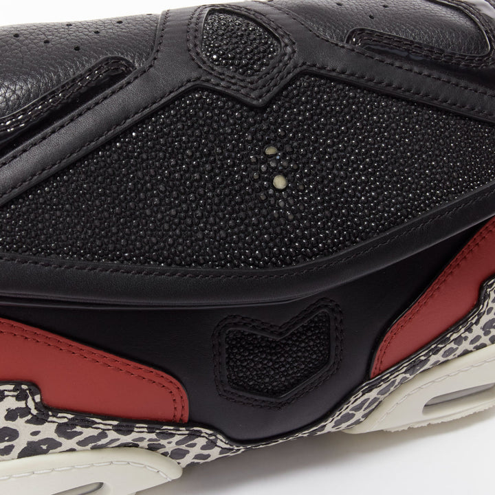 ALEXANDER WANG 2015 Runway Sneaker black leather panels clutch bag