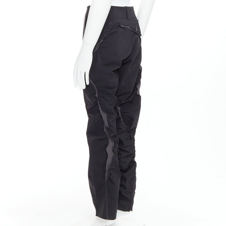 POST ARCHIVE FACTION 6.0 Technical Left black deconstructed pants S