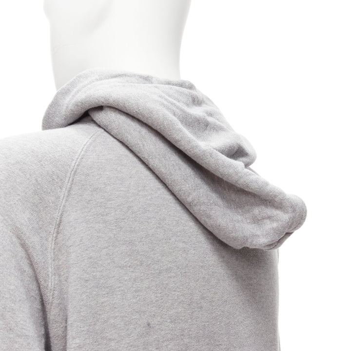 SACAI 2018 Stasis grey cotton slogan print hoodie sweatshirt JP1 S