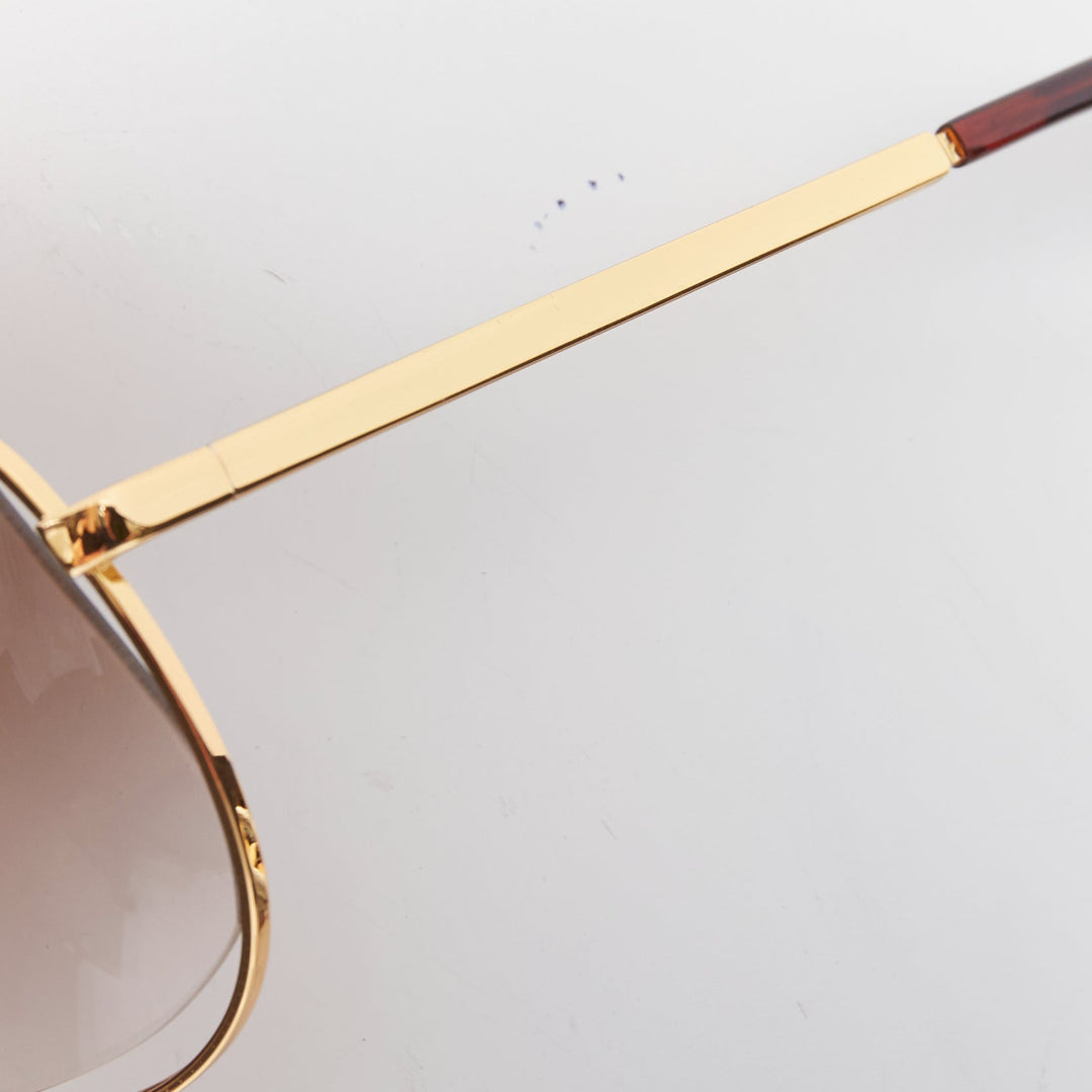 MAISON MARTIN MARGIELA MYKITA MMM02G gold cut out aviators