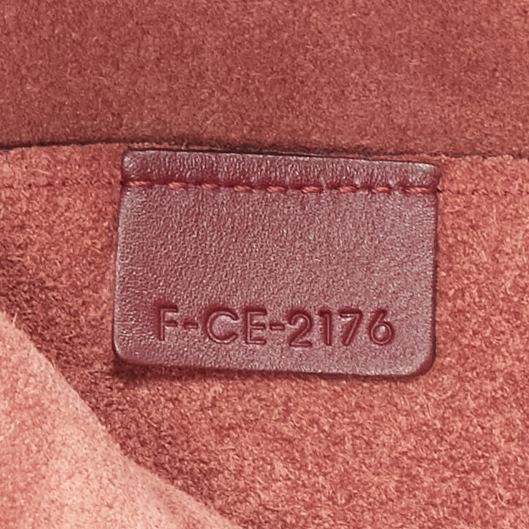 LD COELINE Phoebe Philo 2016 Medium Shopper burgundy black envelop pocket bag