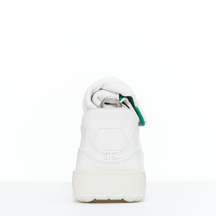 ALEXANDER WANG Runway Sneaker white green leather clutch crossbody bag