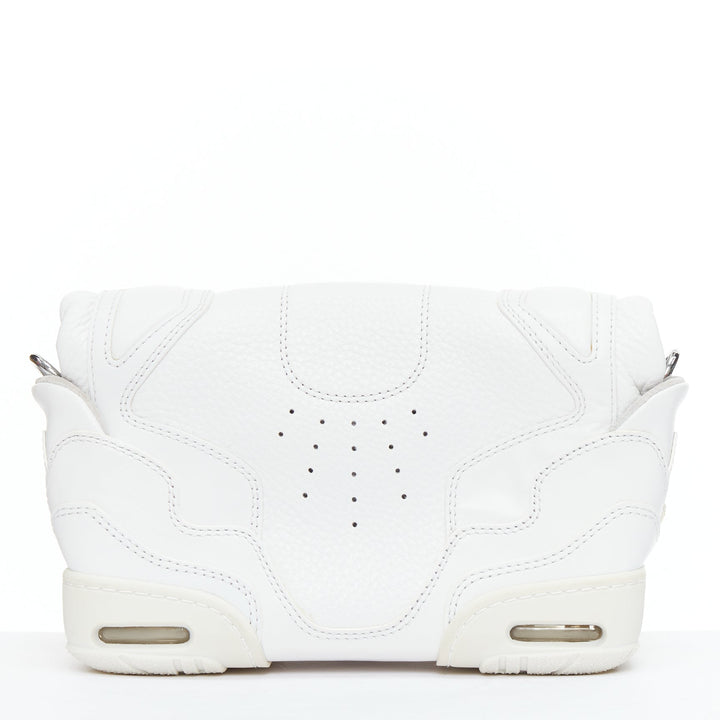 ALEXANDER WANG Runway Sneaker white green leather clutch crossbody bag