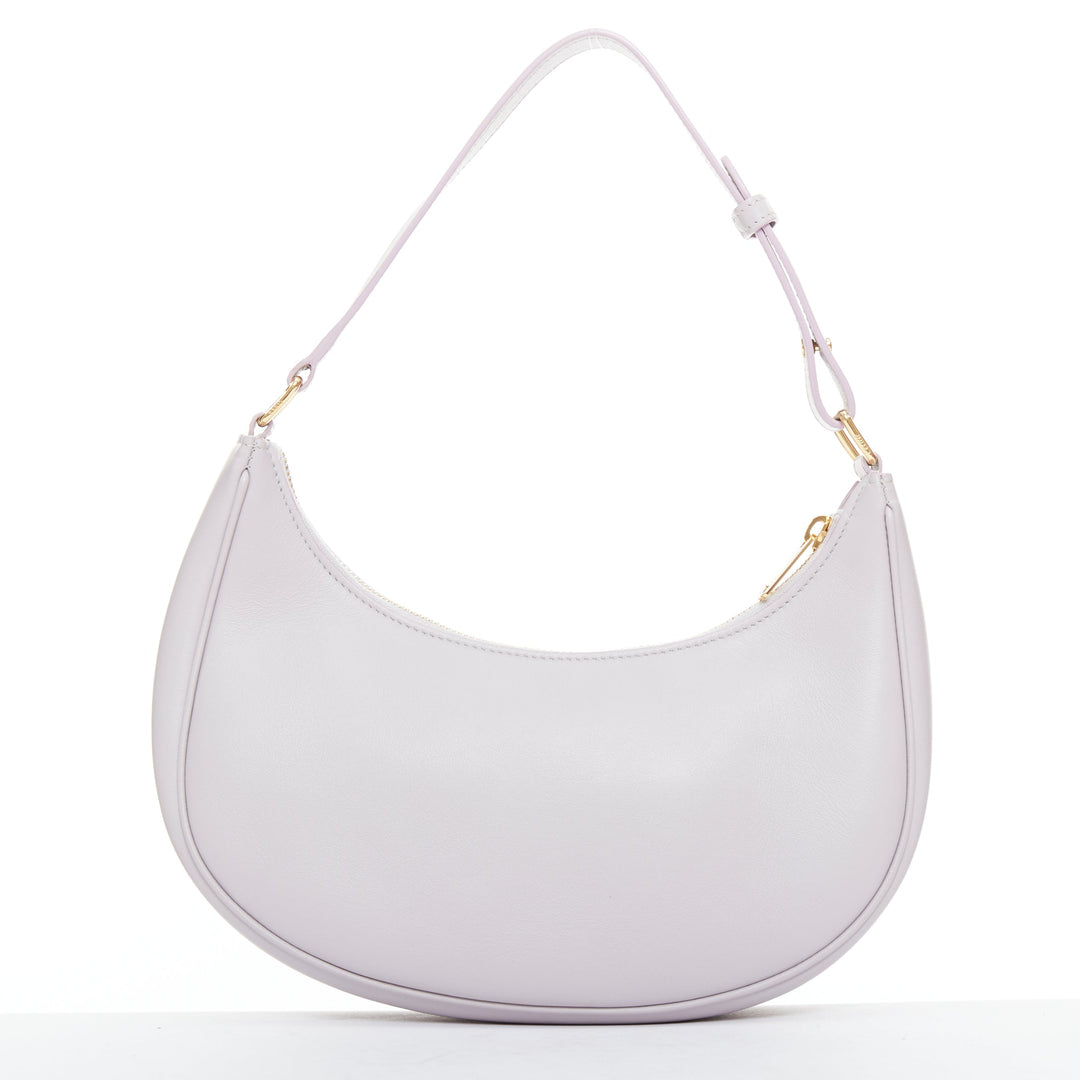 CELINE 2021 Ava lavender purple calfskin leather half moon shoulder bag