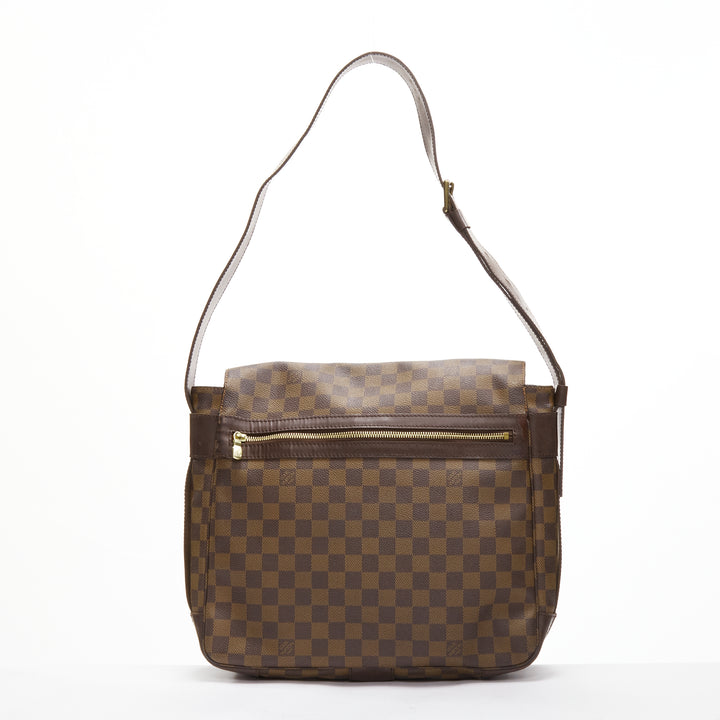 LOUIS VUITTON Bastille Ebene brown Damier LV logo canvas messenger crossbody bag