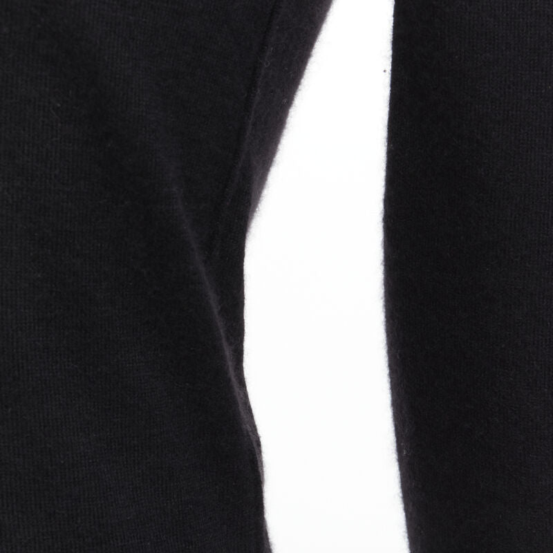 CLUB MONACO 100% Italian cashmere black turtleneck long sleeves sweater S