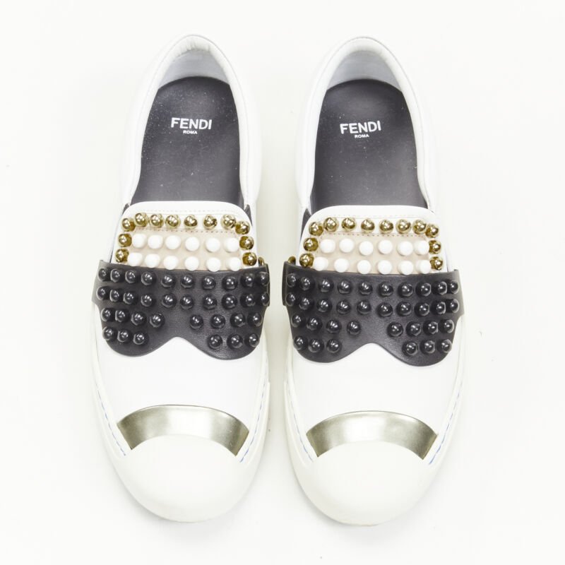 Fendi Men\'s Karl Loves Fendi
Karlito Studded Leather Slip On
Sneakers Fendi | Shoes | Fendi Karl Karlito Slip On Sneakers | Poshmark main image 2