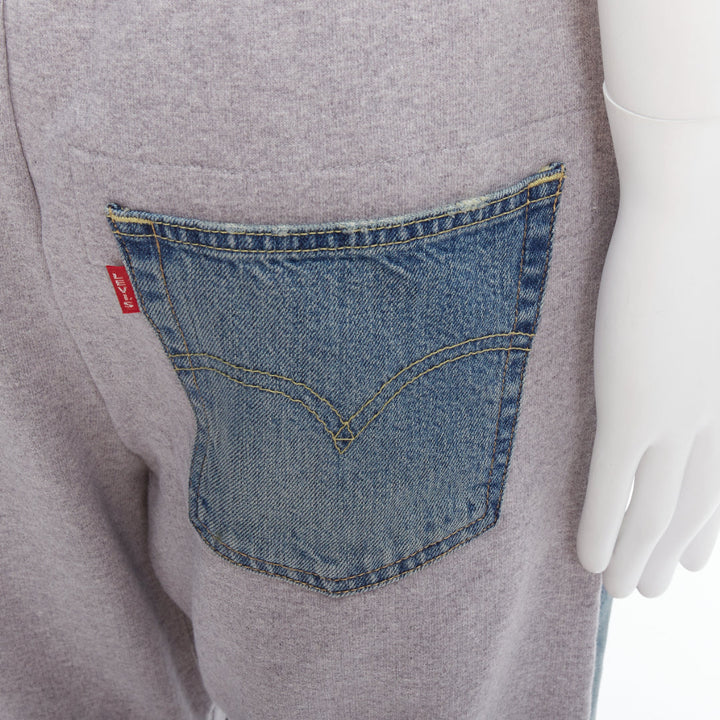 JUNYA WATANABE LEVI'S 2022 deconstructed denim patch joggers M