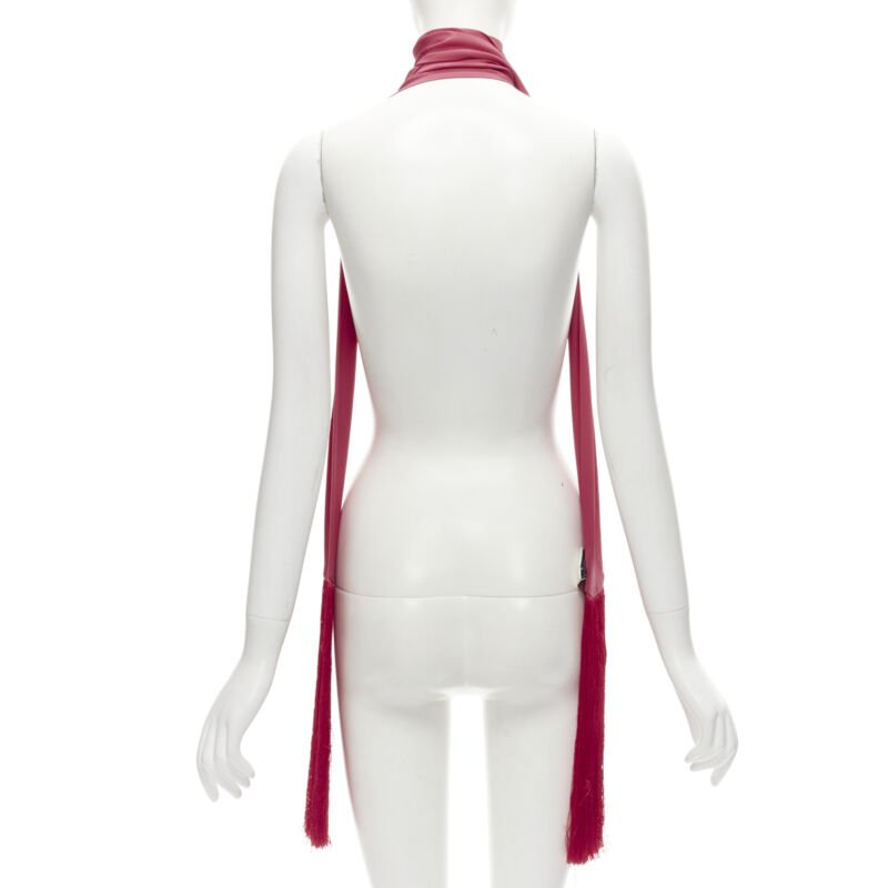 FENDI 100% silk FF monogram jacquard fringe extra long scarf