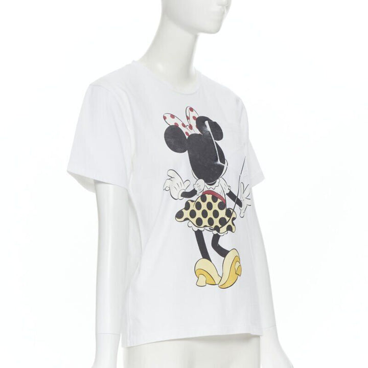 VICTORIA BECKHAM white Disney Minnie Mouse print short sleeve tshirt US2