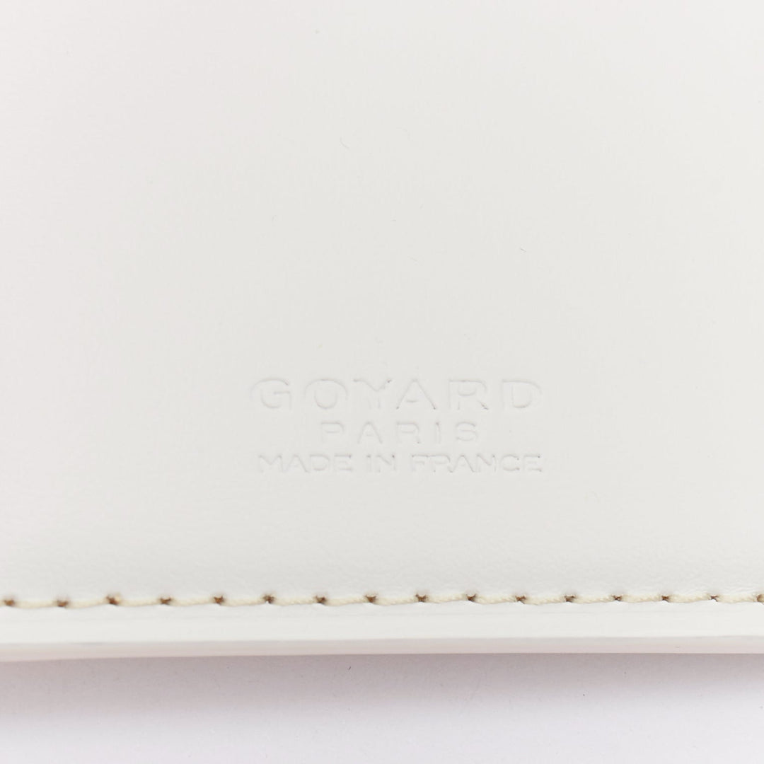 GOYARD Goyardine Saint-Pierre 2 grey white monogram bifold wallet