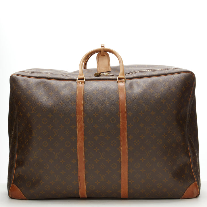 LOUIS VUITTON Sirius 70 brown LV monogram canvas large travel bag