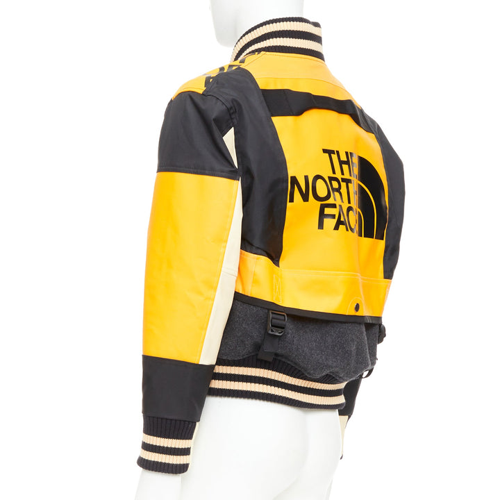 rare JUNYA WATANABE North Face 2017 yellow grey duffel deconstructed bomber XS