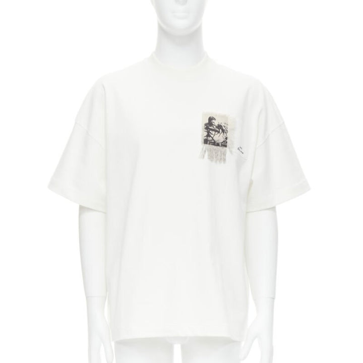 JIL SANDER 2021 Florence Henri photo patchwork oversized boxy t-shirt XS