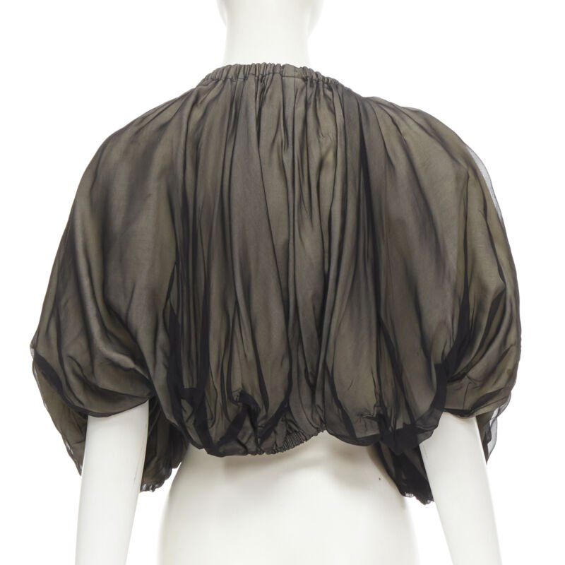 COMME DES GARCONS 1993 Vintage black voluminous shrug Cindy Sherman
