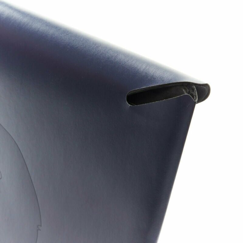 MR.BATHING APE GLOBE-TROTTER 2011 navy blue envelope document case valcan fiber