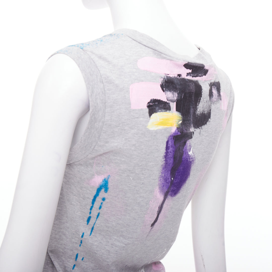 DOLCE GABBANA Liimited Edition 108/1500 hand painted tank top IT36 XXS