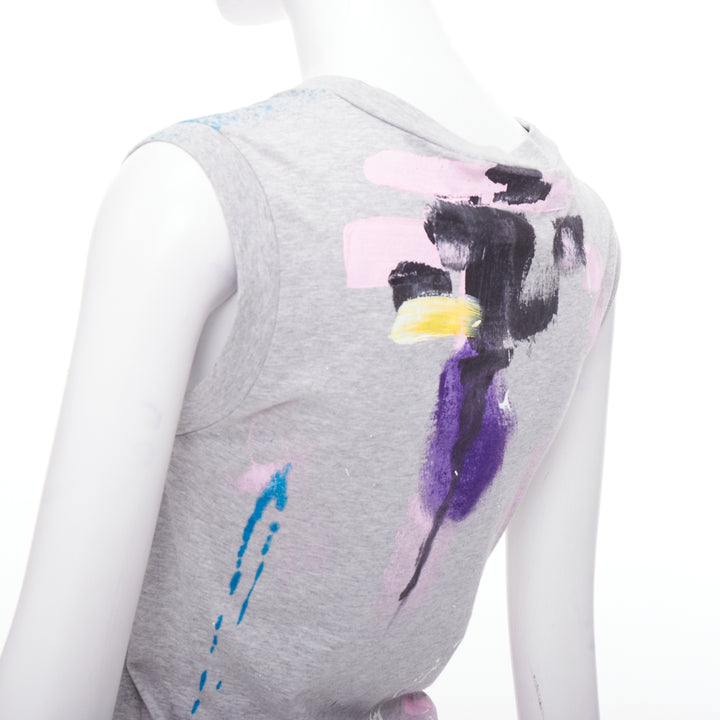 DOLCE GABBANA Liimited Edition 108/1500 hand painted tank top IT36 XXS