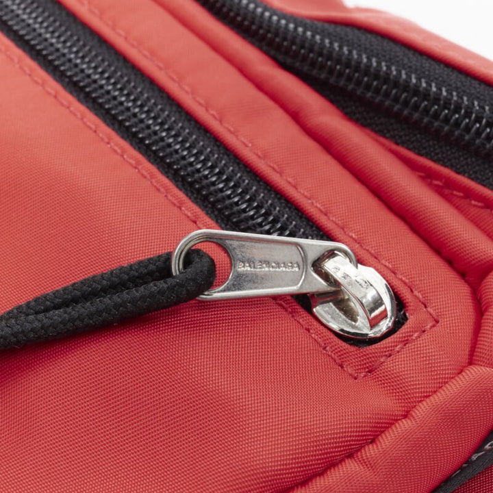 BALENCIAGA Explorer Double Pack Sharp WFP red white crossbody waist bag